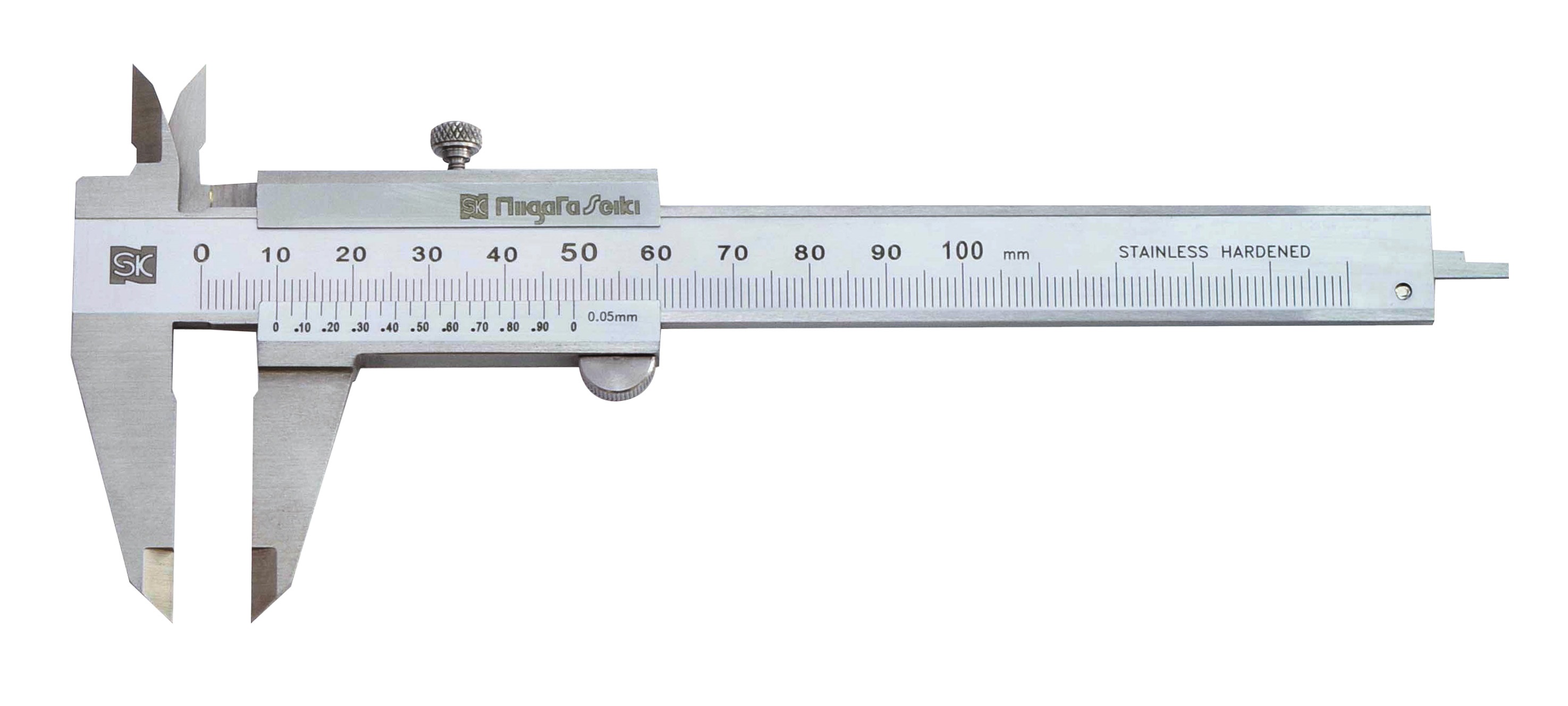 製品情報｜シルバー標準型ノギス 100mm｜新潟精機株式会社｜新潟精機株式会社は、レベルニック（デジタル水準器）・ピンゲージ・リングゲージなど